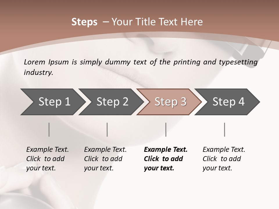 Close Up Holding High PowerPoint Template