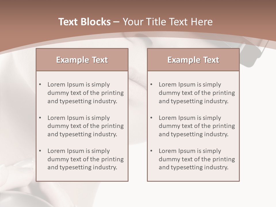 Close Up Holding High PowerPoint Template