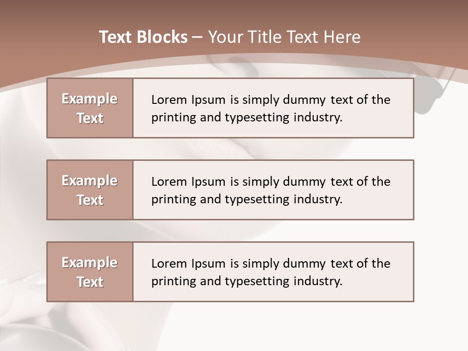 Close Up Holding High PowerPoint Template