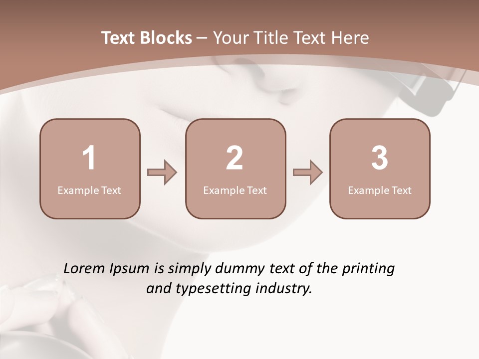 Close Up Holding High PowerPoint Template