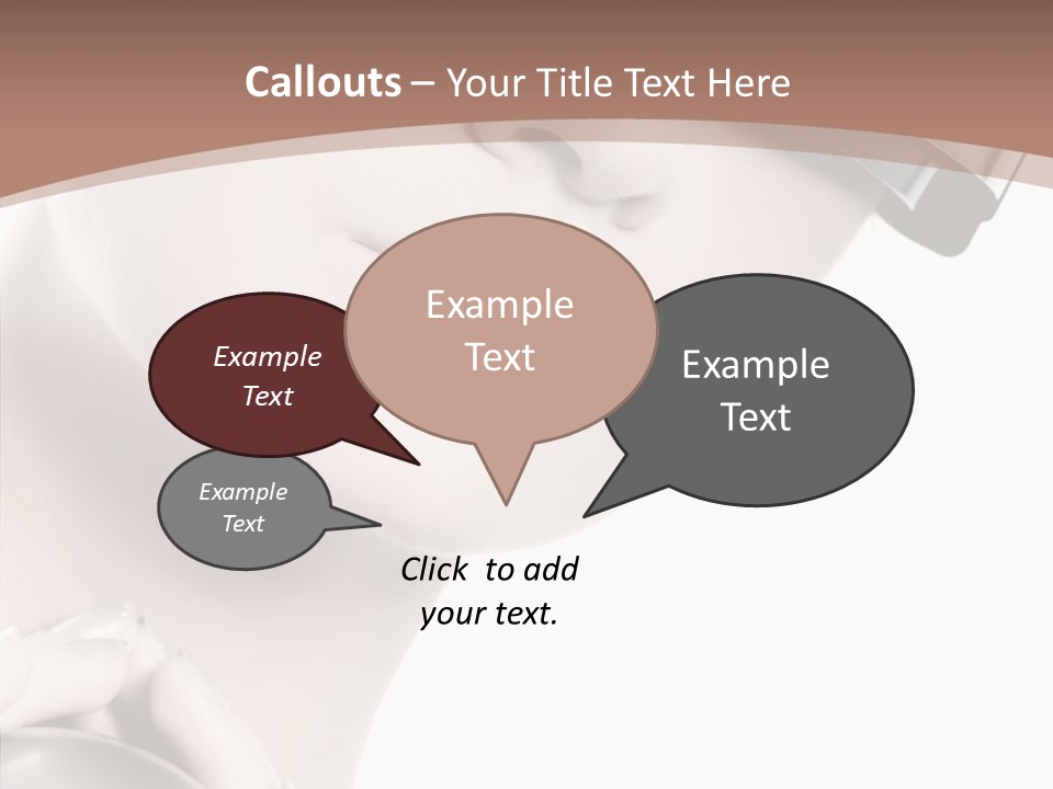 Close Up Holding High PowerPoint Template