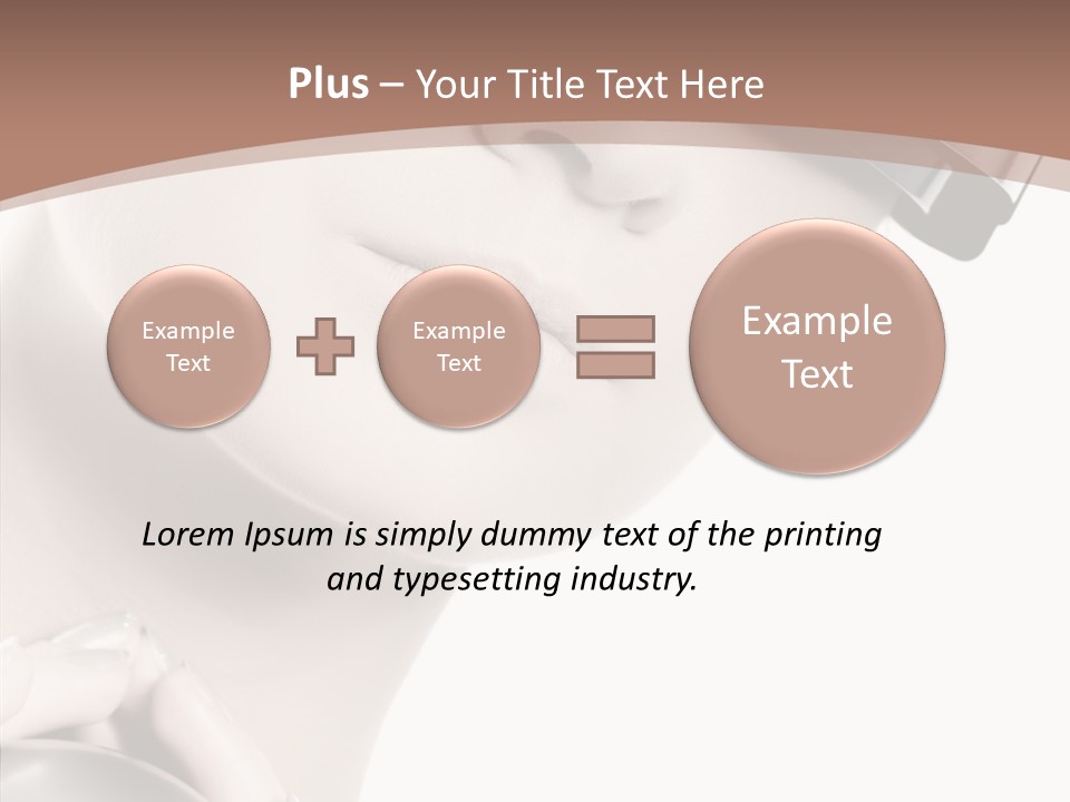 Close Up Holding High PowerPoint Template