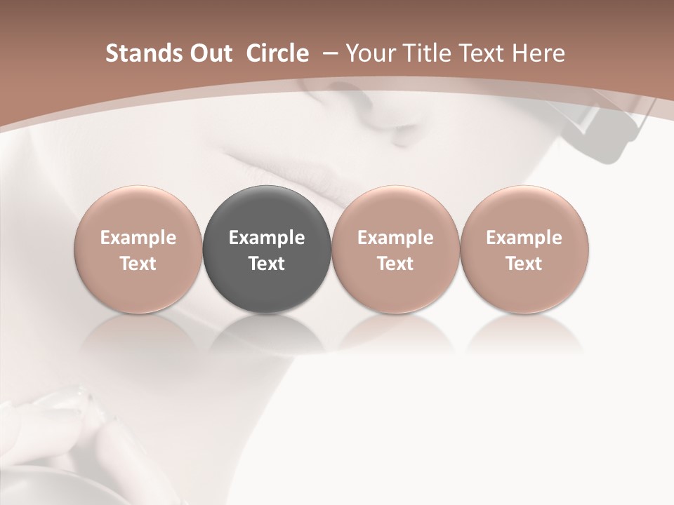Close Up Holding High PowerPoint Template