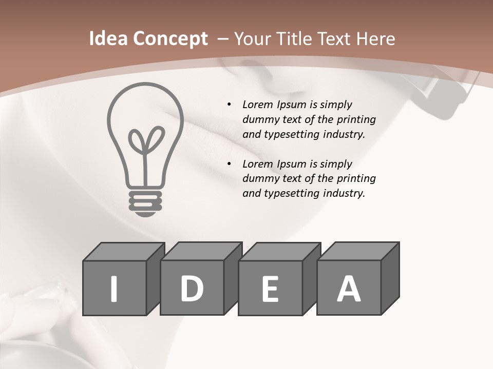 Close Up Holding High PowerPoint Template