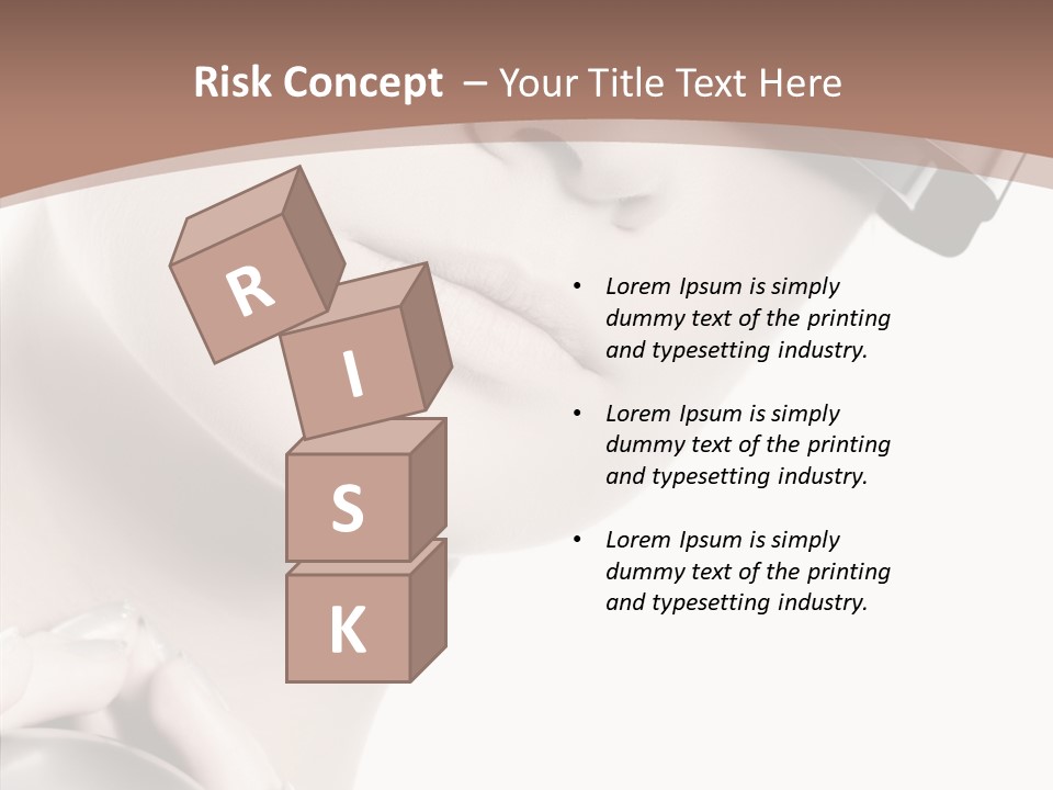 Close Up Holding High PowerPoint Template