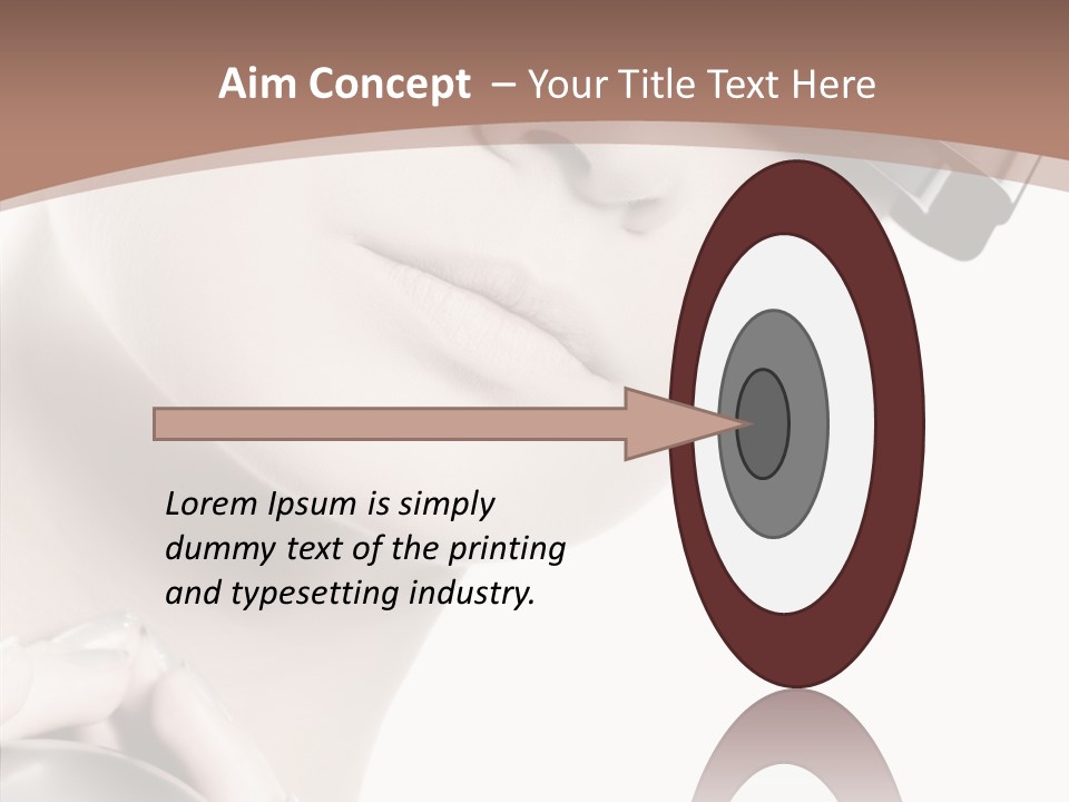 Close Up Holding High PowerPoint Template