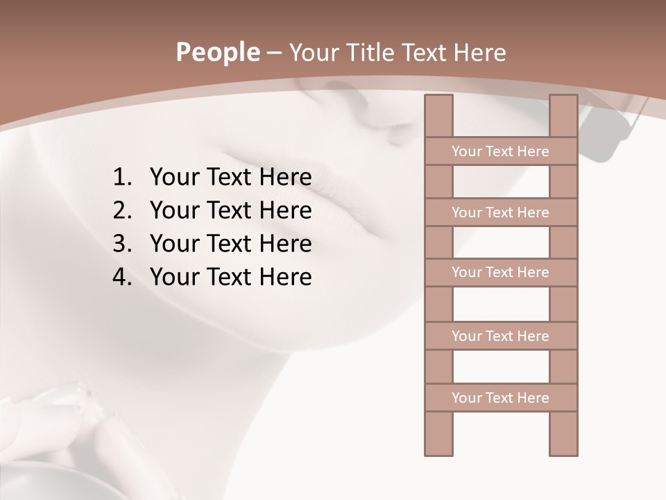 Close Up Holding High PowerPoint Template