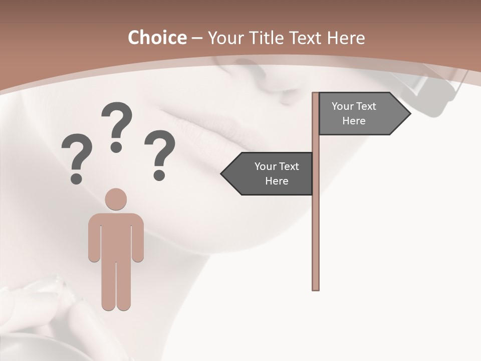 Close Up Holding High PowerPoint Template
