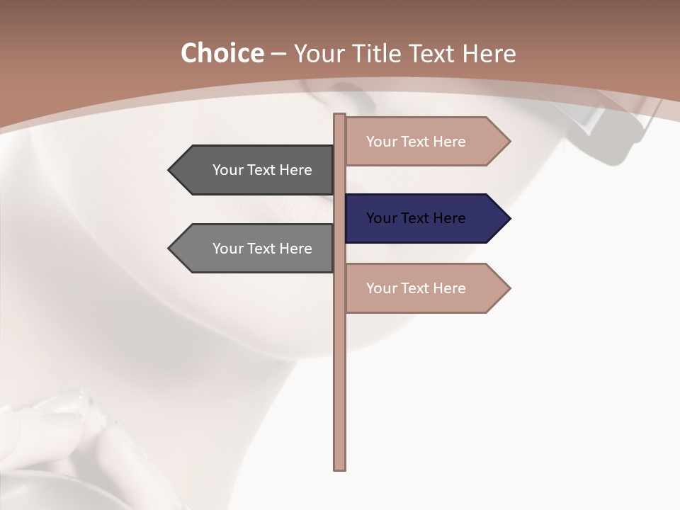 Close Up Holding High PowerPoint Template