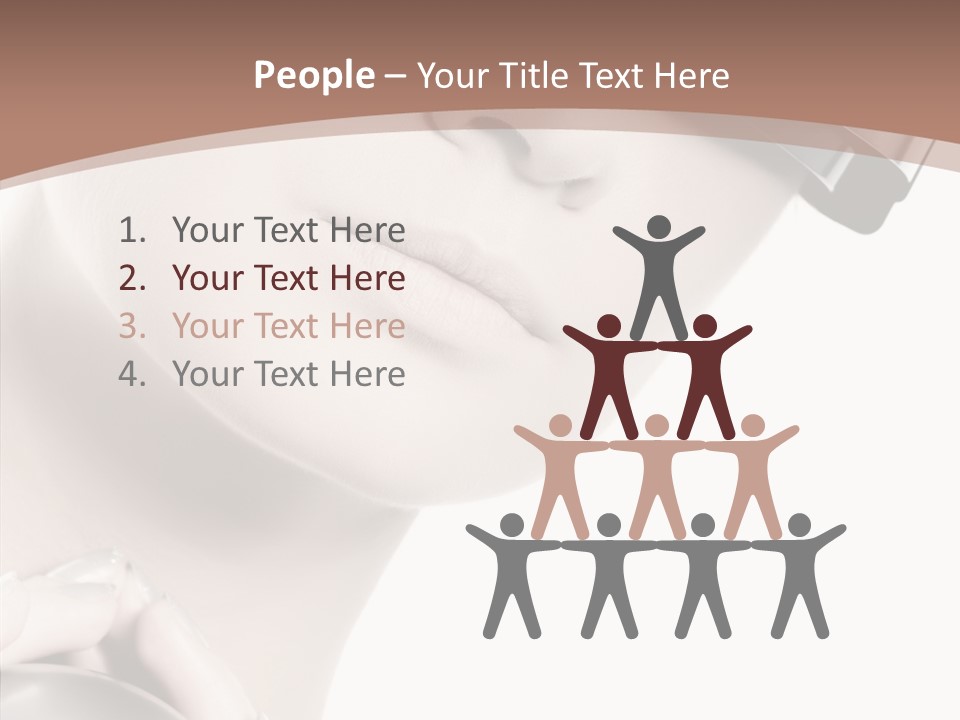 Close Up Holding High PowerPoint Template