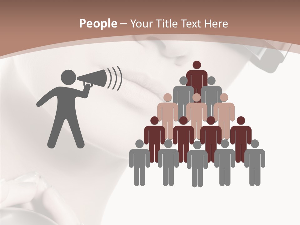 Close Up Holding High PowerPoint Template