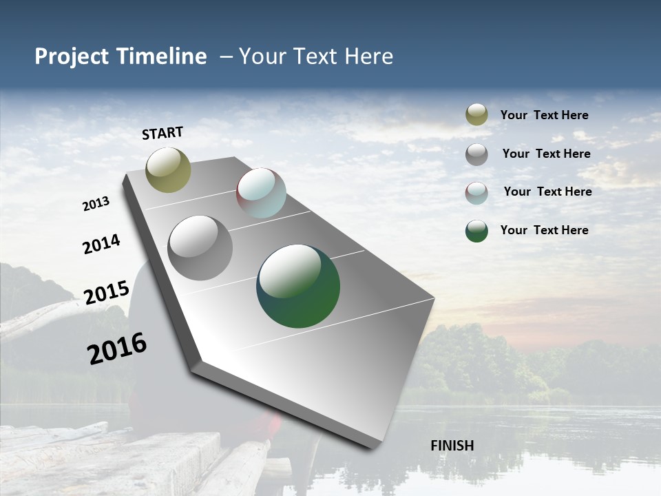 Camping Summer Leisure PowerPoint Template