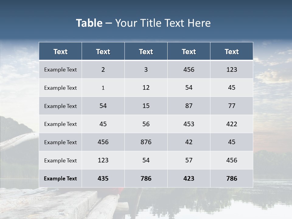 Camping Summer Leisure PowerPoint Template
