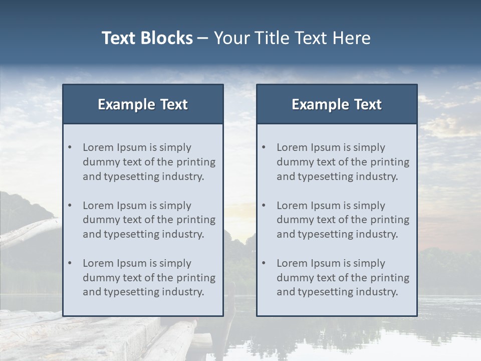 Camping Summer Leisure PowerPoint Template