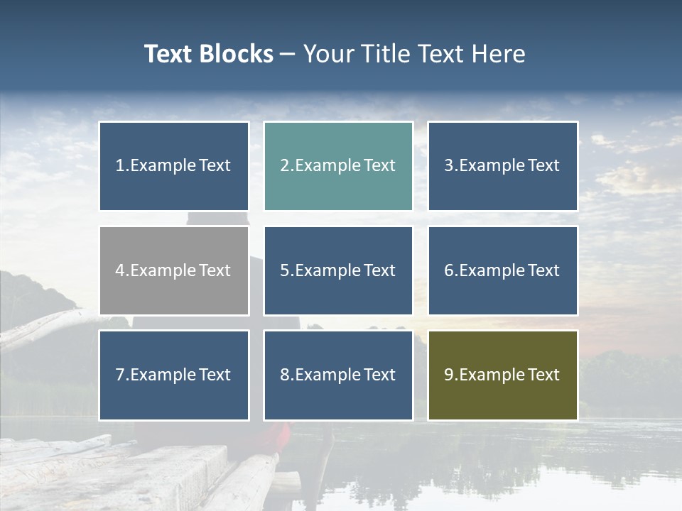 Camping Summer Leisure PowerPoint Template