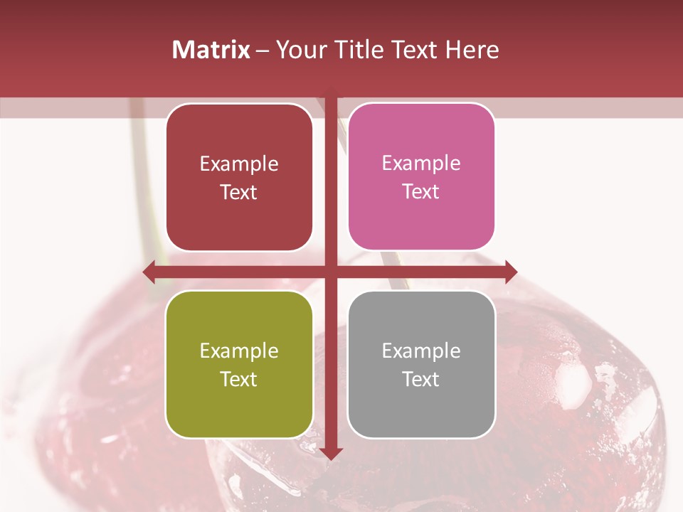 Cherry Berry Dessert PowerPoint Template