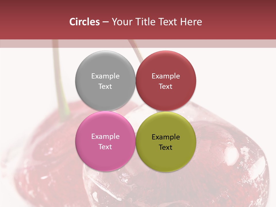 Cherry Berry Dessert PowerPoint Template