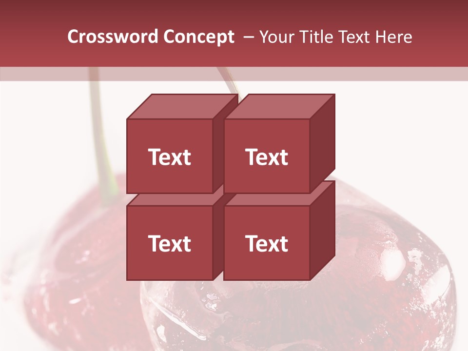 Cherry Berry Dessert PowerPoint Template