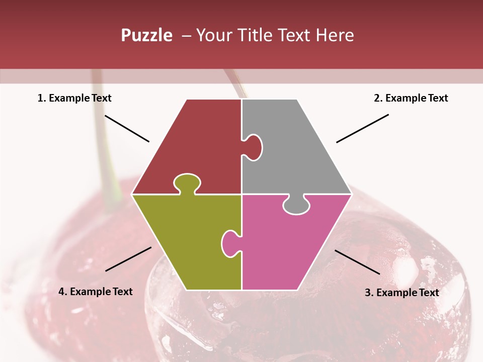 Cherry Berry Dessert PowerPoint Template