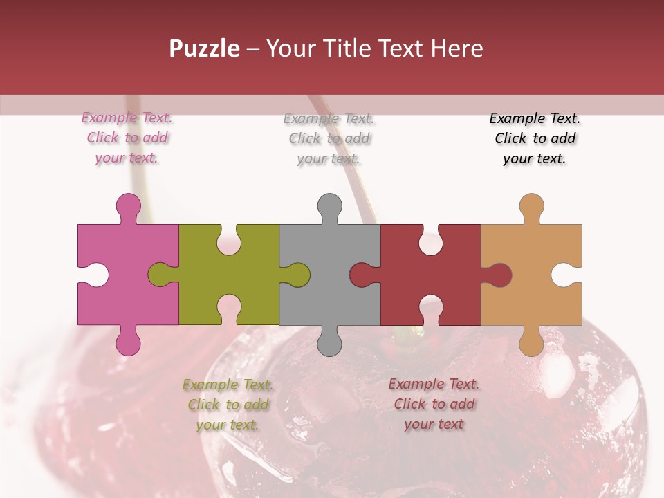 Cherry Berry Dessert PowerPoint Template