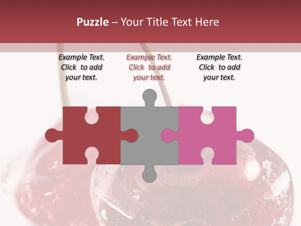 Cherry Berry Dessert PowerPoint Template