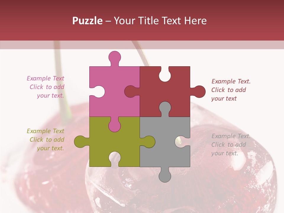 Cherry Berry Dessert PowerPoint Template