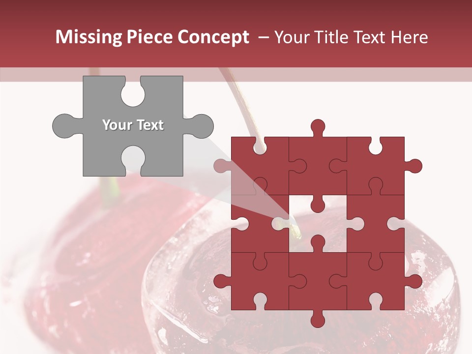 Cherry Berry Dessert PowerPoint Template