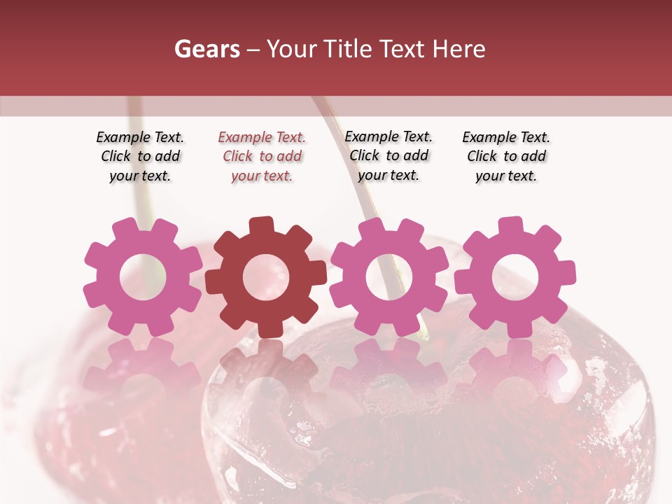 Cherry Berry Dessert PowerPoint Template