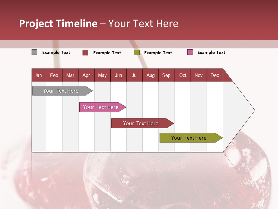 Cherry Berry Dessert PowerPoint Template