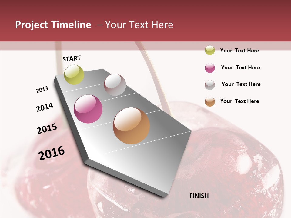 Cherry Berry Dessert PowerPoint Template