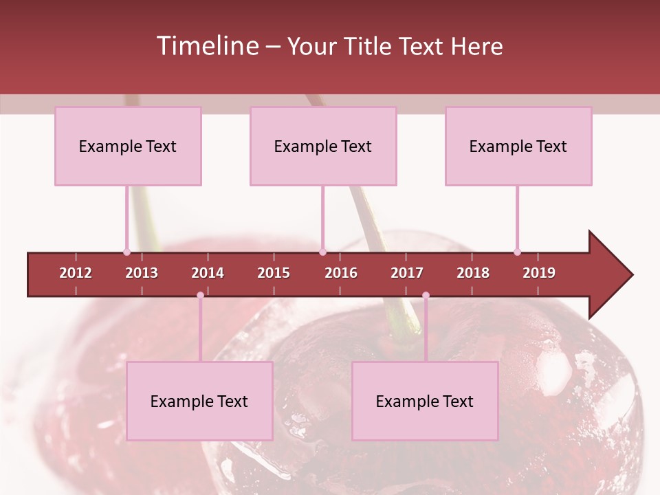 Cherry Berry Dessert PowerPoint Template