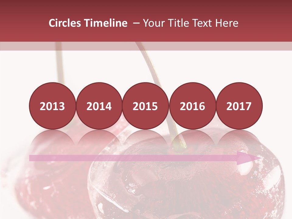 Cherry Berry Dessert PowerPoint Template