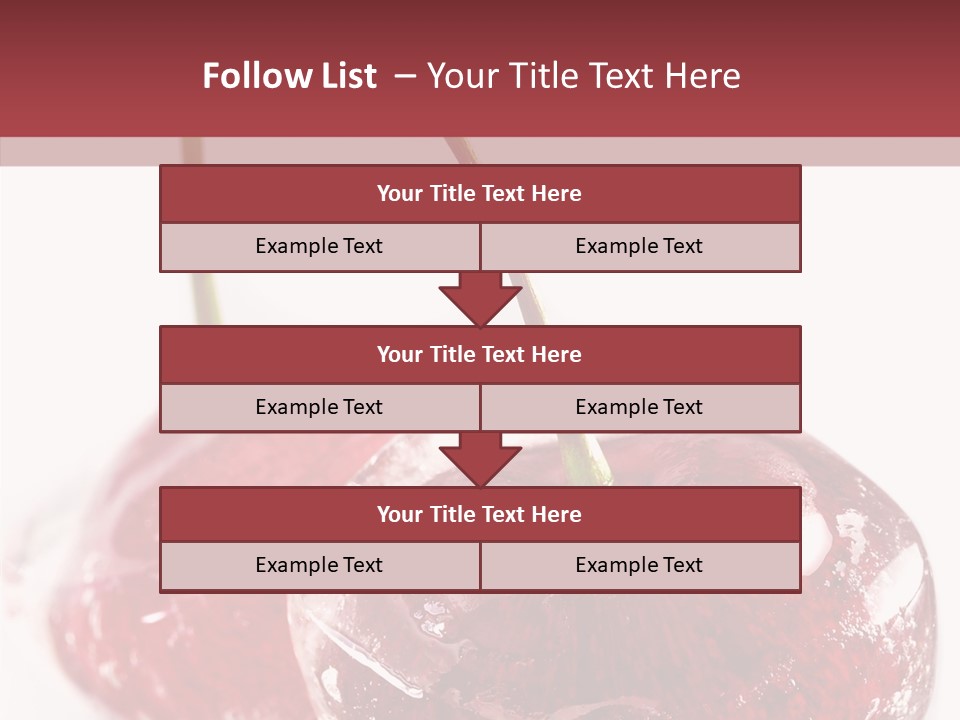 Cherry Berry Dessert PowerPoint Template