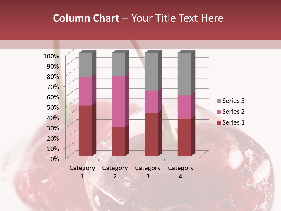 Cherry Berry Dessert PowerPoint Template