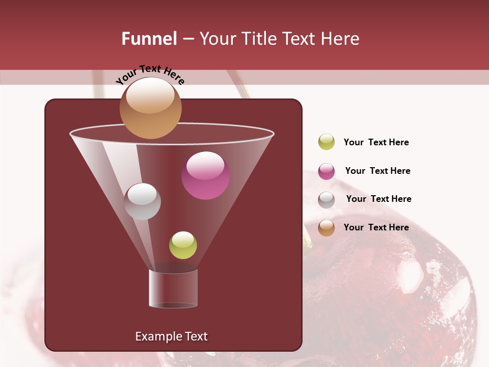 Cherry Berry Dessert PowerPoint Template