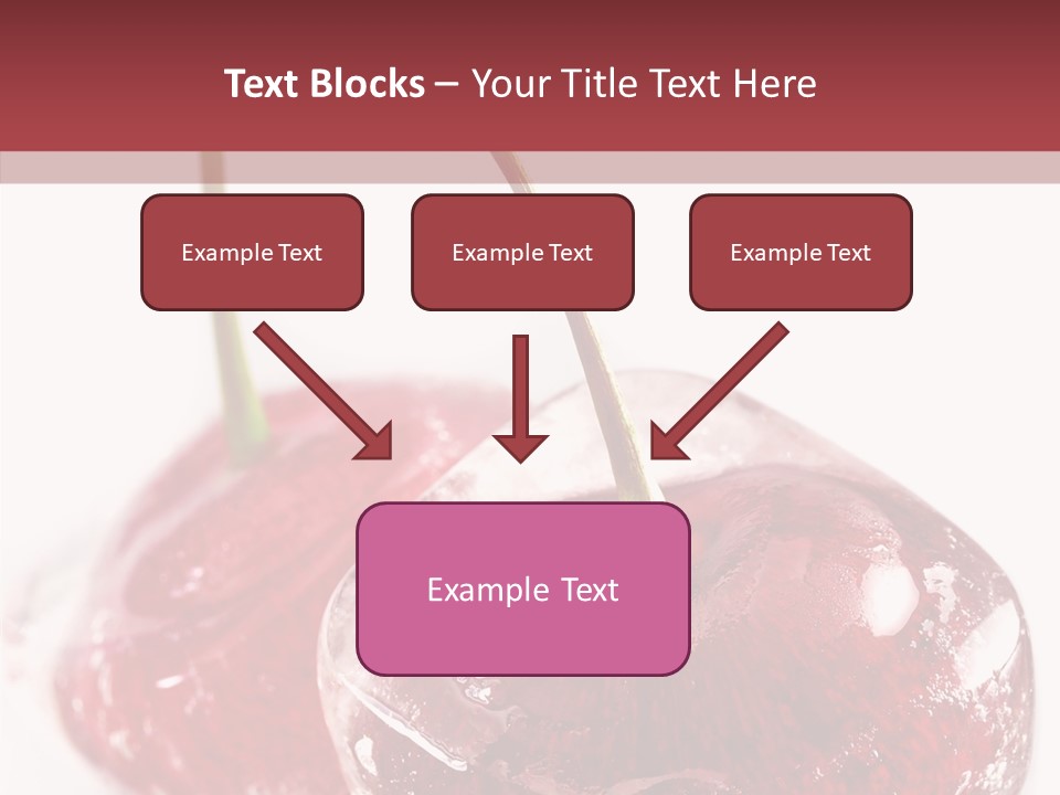 Cherry Berry Dessert PowerPoint Template