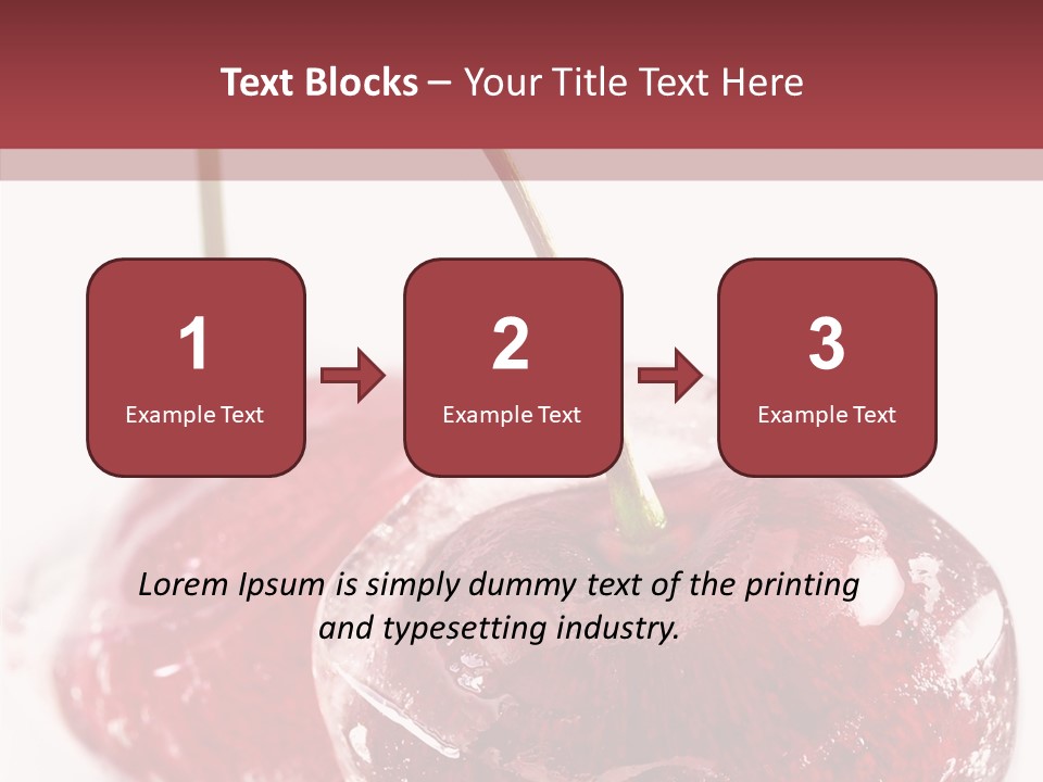 Cherry Berry Dessert PowerPoint Template