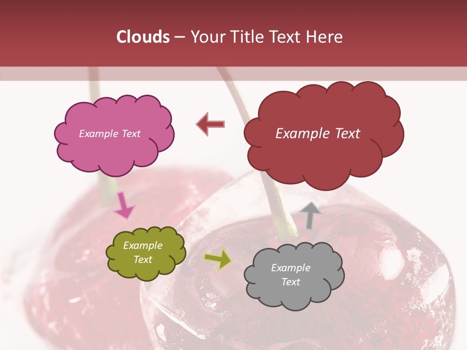 Cherry Berry Dessert PowerPoint Template