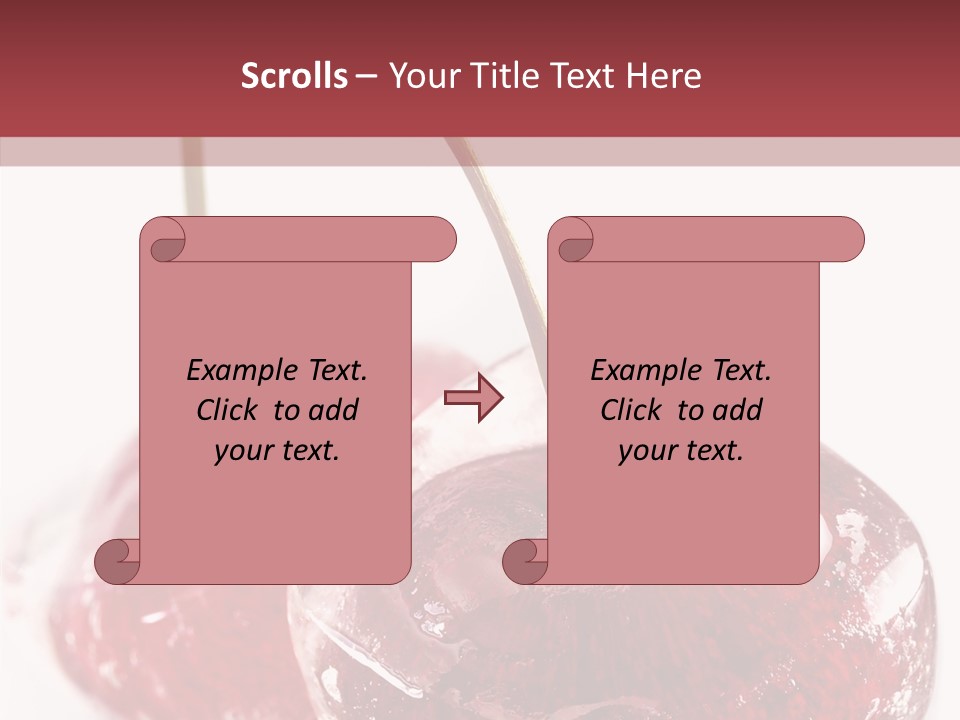 Cherry Berry Dessert PowerPoint Template