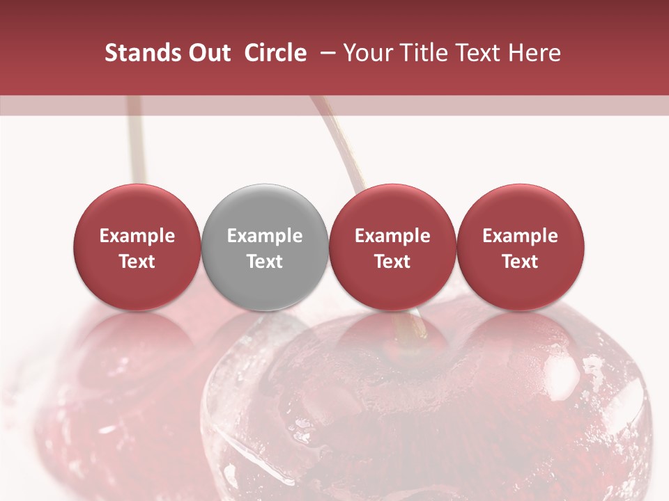 Cherry Berry Dessert PowerPoint Template