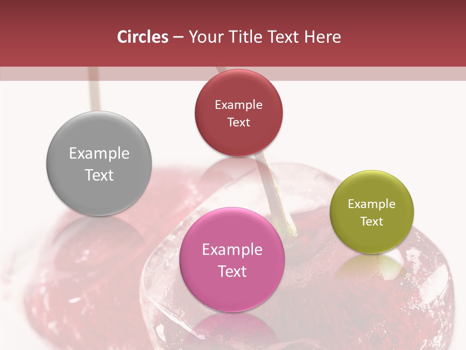 Cherry Berry Dessert PowerPoint Template