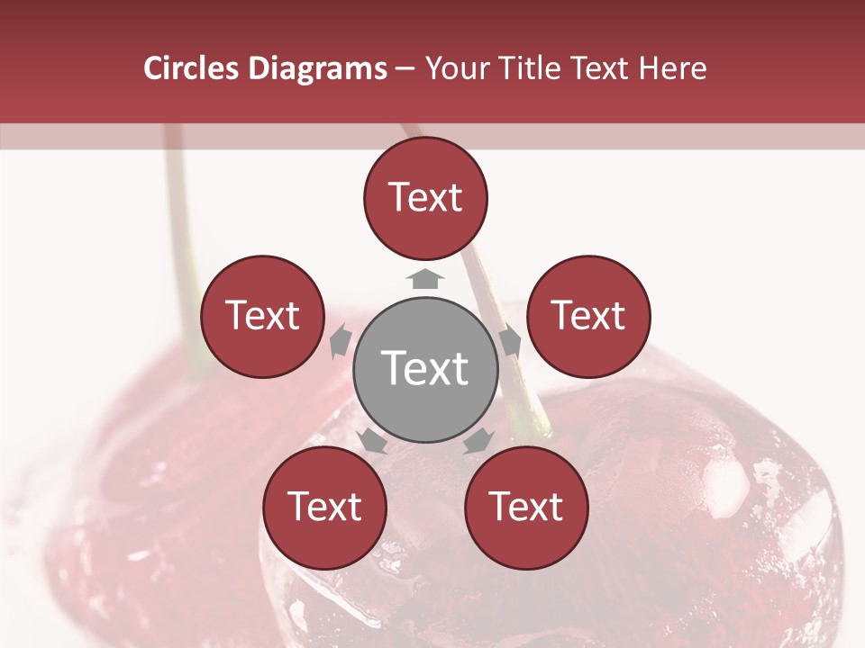 Cherry Berry Dessert PowerPoint Template
