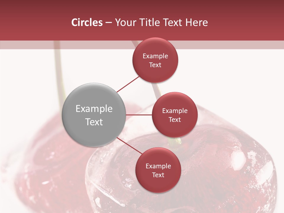 Cherry Berry Dessert PowerPoint Template