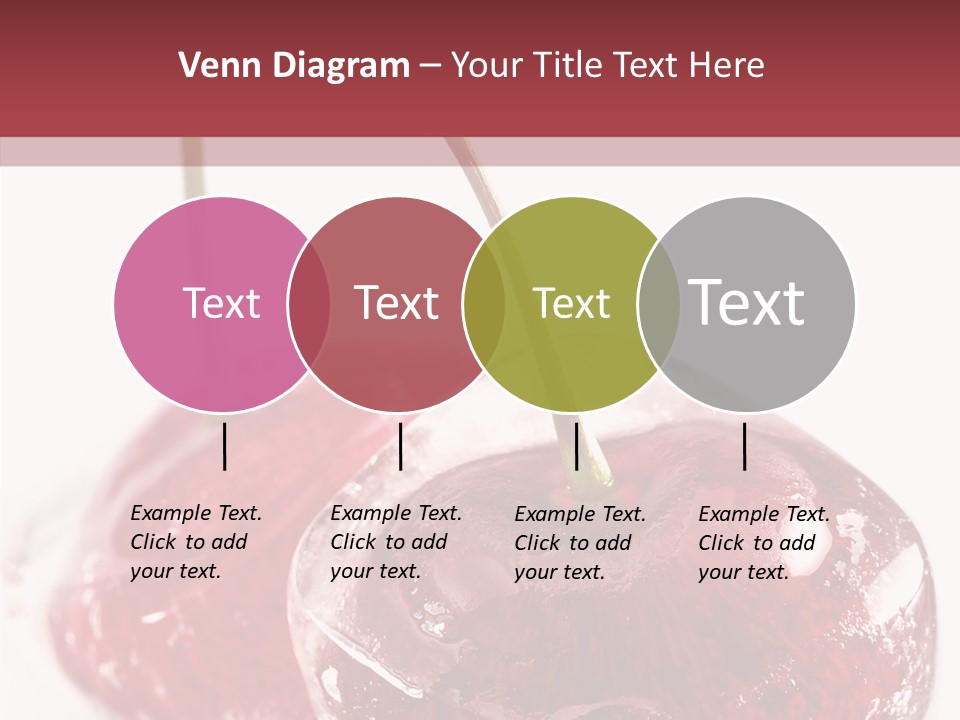 Cherry Berry Dessert PowerPoint Template