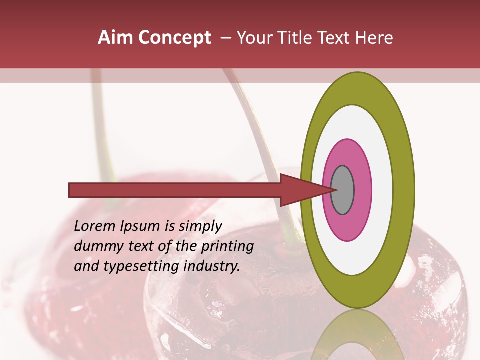 Cherry Berry Dessert PowerPoint Template