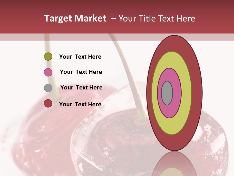 Cherry Berry Dessert PowerPoint Template