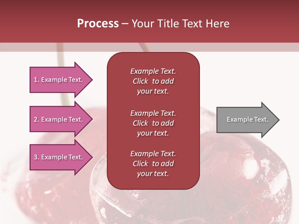 Cherry Berry Dessert PowerPoint Template
