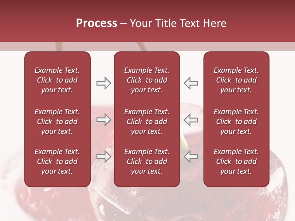 Cherry Berry Dessert PowerPoint Template