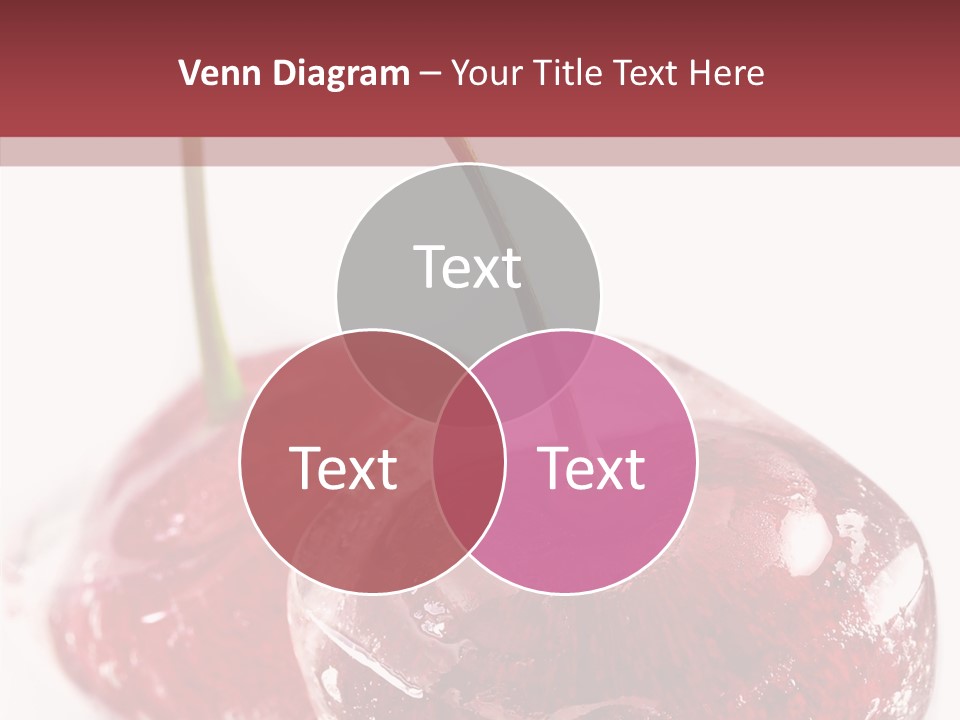 Cherry Berry Dessert PowerPoint Template