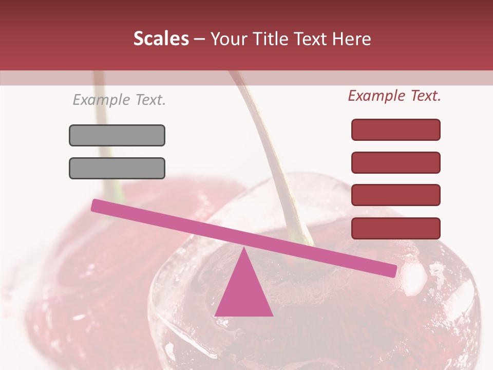 Cherry Berry Dessert PowerPoint Template